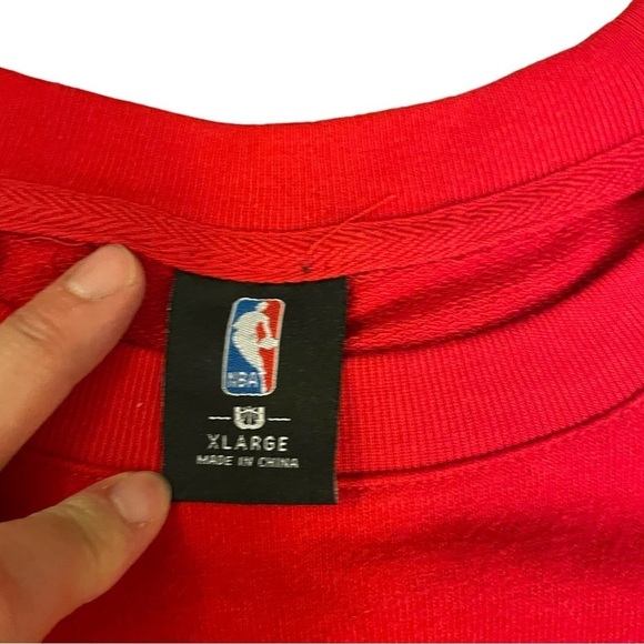 NBA women’s Blazer long sleeve pullover sweatshirt size XL red - Picture 5 of 6